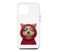 Patriot Golden Doodle Closeup Portrait US Flag Lunettes de Soleil Coque pour iPhone 12 Pro Max