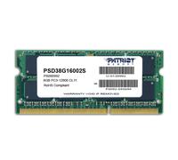 Patriot 8GB PC3-12800 module de mémoire 8 Go 1 x 8 Go DDR3 1600 MHz, Mémoire vive