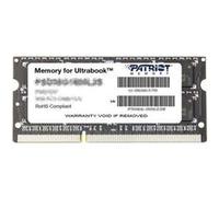 Patriot Memory for Ultrabook - DDR3L - module - 4 Go - SO DIMM 204 broches - 1600 MT/s / PC3-12800 - CL11 - 1.35 V - mémoire sans tampon - non ECC G