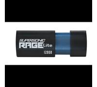 Patriot Memory Supersonic Rage Lite 128Go USB Type-A 3.2 Gen 1 (3.1 Gen 1) 120Mo/s Slide Noir/Bleu Résistant aux chocs