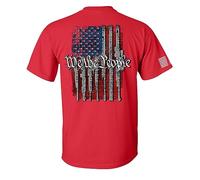Patriot Pride Collection We The People T-shirt unisexe à manches courtes, Rouge, Medium