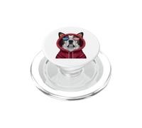 Patriot Saint Bernard Closeup Portrait US Flag Lunettes de Soleil PopSockets PopGrip pour MagSafe