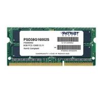 Patriot Signature Line - DDR3 - module - 8 Go - SO DIMM 204 broches - 1600 MT/s / PC3-12800 - CL11 - 1.5 V - mémoire sans tampon - non ECC G