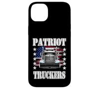 Patriot Truckers | Chauffeur de Semi-remorque | Liberté | Démocratie | Liberté Coque pour iPhone 14 Plus