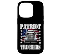Patriot Truckers | Chauffeur de Semi-remorque | Liberté | Démocratie | Liberté Coque pour iPhone 14 Pro