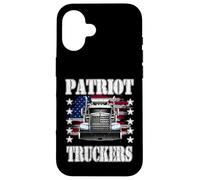 Patriot Truckers | Chauffeur de Semi-remorque | Liberté | Démocratie | Liberté Coque pour iPhone 16