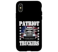 Patriot Truckers | Chauffeur de Semi-remorque | Liberté | Démocratie | Liberté Coque pour iPhone X/XS