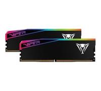 Patriot Viper Elite 5 Ultra Gaming RGB DDR5 RAM 32 Go (2 x 16 Go) 6000 MT/s CL28 1,4 V UDIMM Kit de mémoire pour jeu d'ordinateur de bureau compatible avec Intel XMP AMD Expo VEUR532G6028K
