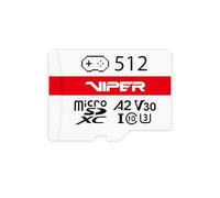 Patriot Viper Gaming Series Carte mémoire Micro SDXC V30 A2 UHS-I 512 Go | Classes de performance : V30, A2, UHS-I, U3, 4K UHD ; compatible avec Nintendo Switch 1/Steam Deck