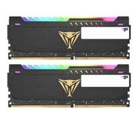 Patriot Memory Mémoire RAM Memory Viper Elite DDR4 3200 32GB (2x16Go) C16 Kit de Mémoire Haute Performance Eclairage LED RGB Noir