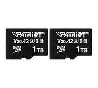 Patriot VX Series 1 to Micro SDXC V30 A2 UHS-I U3 4K UHD Memory Card 2 Pack - PSF1TBVX32MCX2