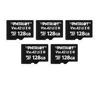 Patriot VX Series 128 Go Micro SDXC V30 A2 UHS-I U3 4K UHD Memory Card 5 Pack - PSF128GVX32MCX5