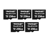 Patriot VX Series 256 Go Micro SDXC V30 A2 UHS-I U3 4K UHD Memory Card 5 Pack - PSF256GVX32MCX5