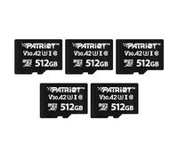 Patriot VX Series 512 Go Micro SDXC V30 A2 UHS-I U3 4K UHD Memory Card 5 Pack - PSF512GVX32MCX5