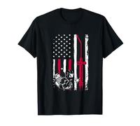 Patriot Welder Red Line Drapeau américain USA Soudage Patriotique T-Shirt
