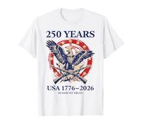 Patriotic 250 - in God We Trust Eagle Cross 1776-2026 États-Unis T-Shirt