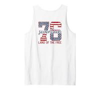 Patriotic 76 Les dix-Sept Pays du Free Backprint Débardeur
