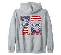 Patriotic 76 Les dix-Sept Pays du Free Backprint Sweat à Capuche