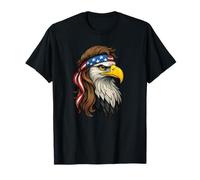 Patriotic Aigle à tête blanche Drapeau US Bandana Mullet Cool Aigle T-Shirt