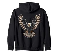 Patriotic American Flag Bald Eagle USA Pride 4th of July Sweat à Capuche