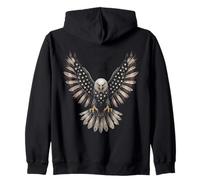 Patriotic American Flag Bald Eagle USA Pride 4th of July Sweat à Capuche