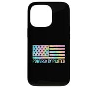 Patriotic American Powered by Pilates Flag 4 Juillet USA Coque pour iPhone 13 Pro