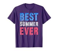 Patriotic BEST SUMMER EVER Team Popsicles Besties Birthday T-Shirt