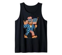 Patriotic Bigfoot Rocks 4th of July Funny Sasquatch USA Flag Débardeur