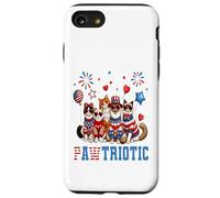 Patriotic Cats Pawtriotic Cool Drapeau américain du 4 Juillet Coque pour iPhone SE (2020) / 7/8