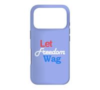 Patriotic Dog Lover Let Freedom Wag Graphic Coque pour iPhone 17 Pro
