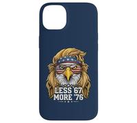 Patriotic Eagle Blonde Mullet | Moins de 67 Plus '76 pour l'Amérique Coque pour iPhone 14 Plus