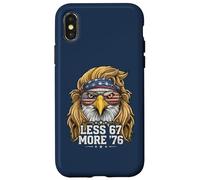 Patriotic Eagle Blonde Mullet | Moins de 67 Plus '76 pour l'Amérique Coque pour iPhone X/XS