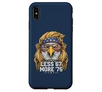 Patriotic Eagle Blonde Mullet | Moins de 67 Plus '76 pour l'Amérique Coque pour iPhone XS Max