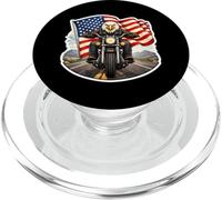 Patriotic Eagle Rider Classic American Motorcycle Lover Owner PopSockets PopGrip pour MagSafe