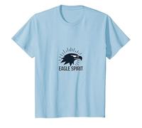 Patriotic Eagle Spirit American Pride Graphique pour Homme T-Shirt, Enfant, Bleu Céleste, 3 Ans