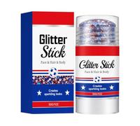 Patriotic Glitter Stick - Red White Blue | Waterproof 30g Body & Face