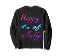 Patriotic Happy Fourth Juillet Freedom and Fireworks Art Sweatshirt