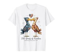 Patriotic Love Birds, 250e Anniversaire de la liberté, États-Unis T-Shirt