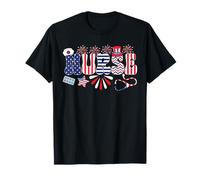 Patriotic Nurse Educator 4th of July American Flag Nursing T-Shirt
