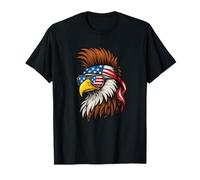 Patriotic Punk Rock Bald Eagle US Drapeau Bandana Cool Aigle T-Shirt