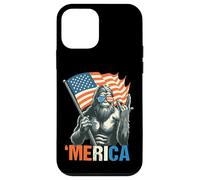 Patriotic Sasquatch with Flag Funny ‘Merica Design for Free Coque pour iPhone 12 mini