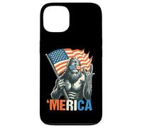 Patriotic Sasquatch with Flag Funny ‘Merica Design for Free Coque pour iPhone 13