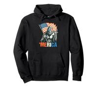 Patriotic Sasquatch with Flag Funny ‘Merica Design for Free Sweat à Capuche