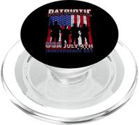 Patriotic USA America Flag Veteran 4th July Independence Day PopSockets PopGrip pour MagSafe