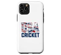 Patriotic USA American Flag, Cricket Sports Fan Coque pour iPhone 11 Pro