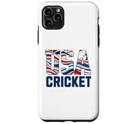 Patriotic USA American Flag, Cricket Sports Fan Coque pour iPhone 11 Pro Max