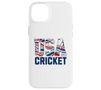 Patriotic USA American Flag, Cricket Sports Fan Coque pour iPhone 14 Plus