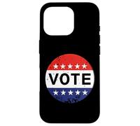 Patriotic USA Elections Campaign Retro Vintage Vote Button Coque pour iPhone 16 Pro