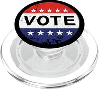 Patriotic USA Elections Campaign Retro Vintage Vote Button PopSockets PopGrip pour MagSafe