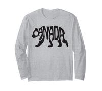 Patriotique Canadien National Bear Patriotic Canada Fan Pride Heritage Manche Longue